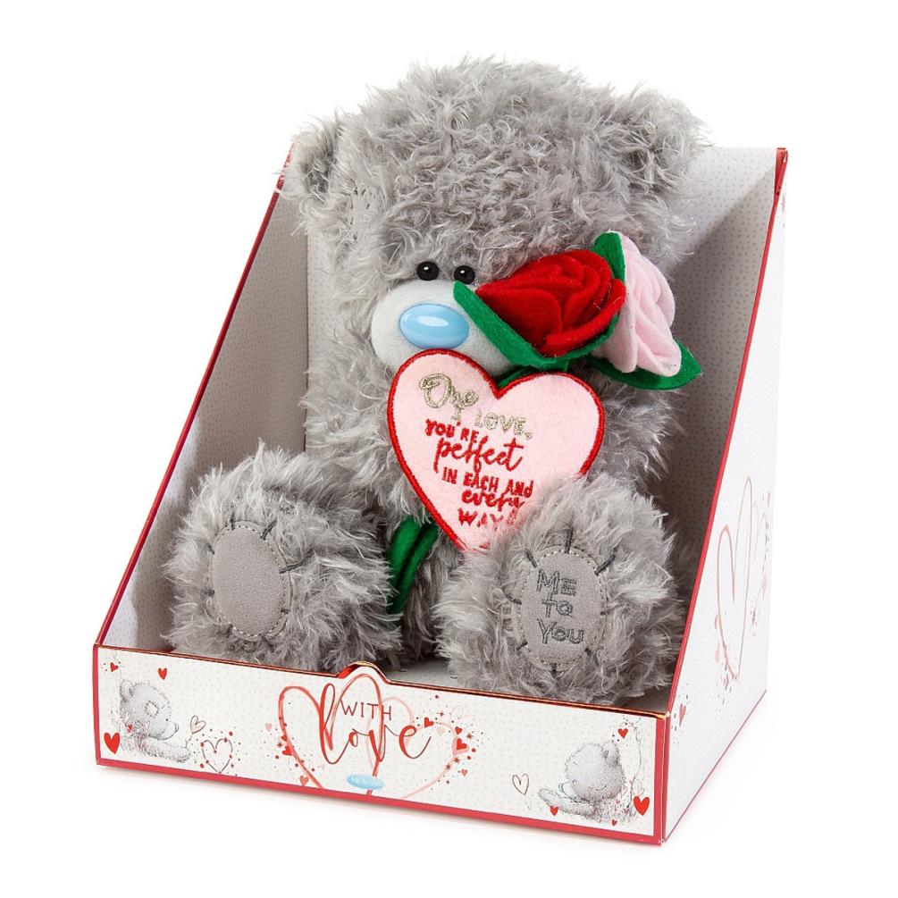 9" One I Love Flowers Verse Me to You Bear Extra Image 1